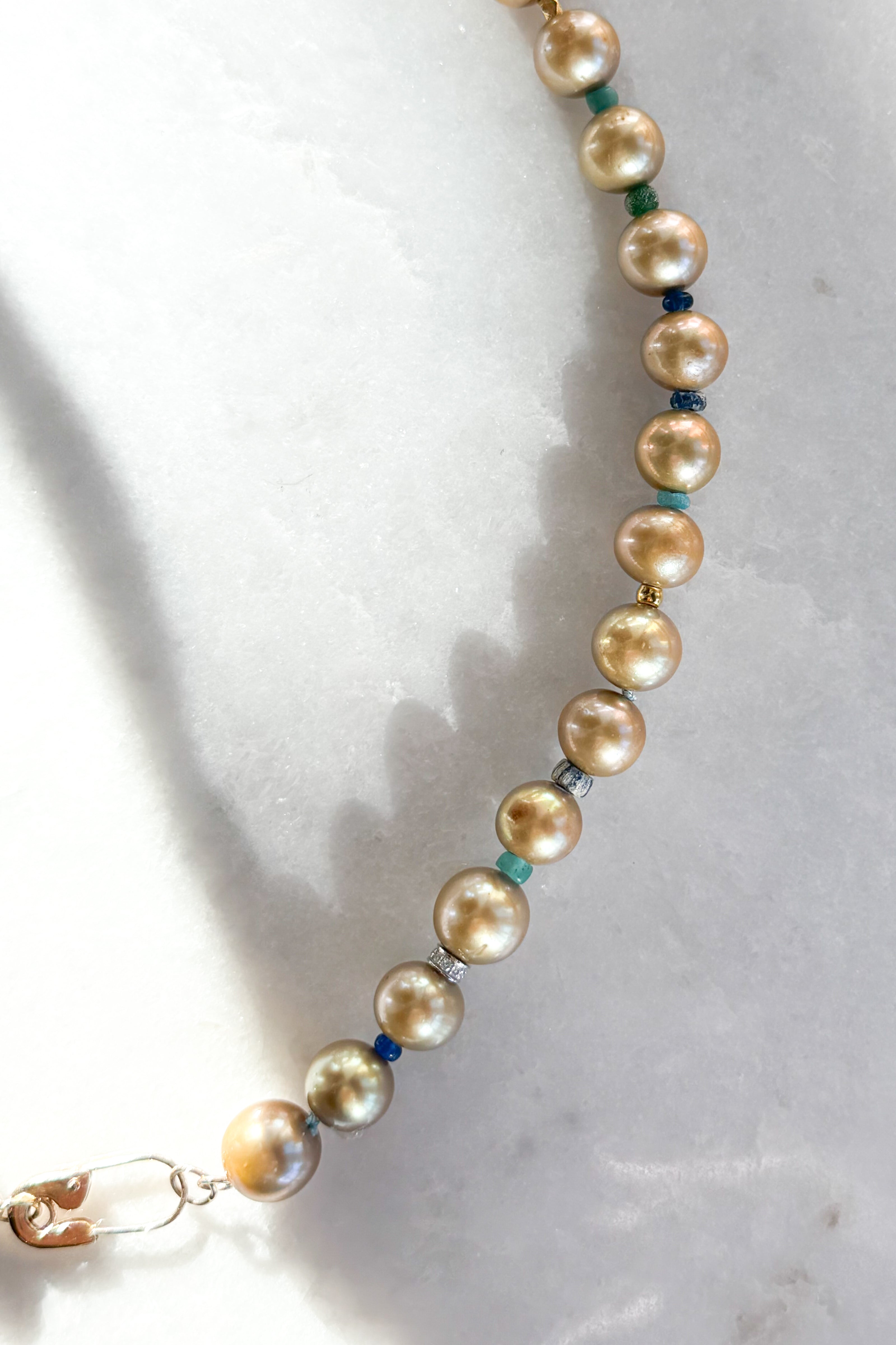 Golden Nila Pearl Necklace
