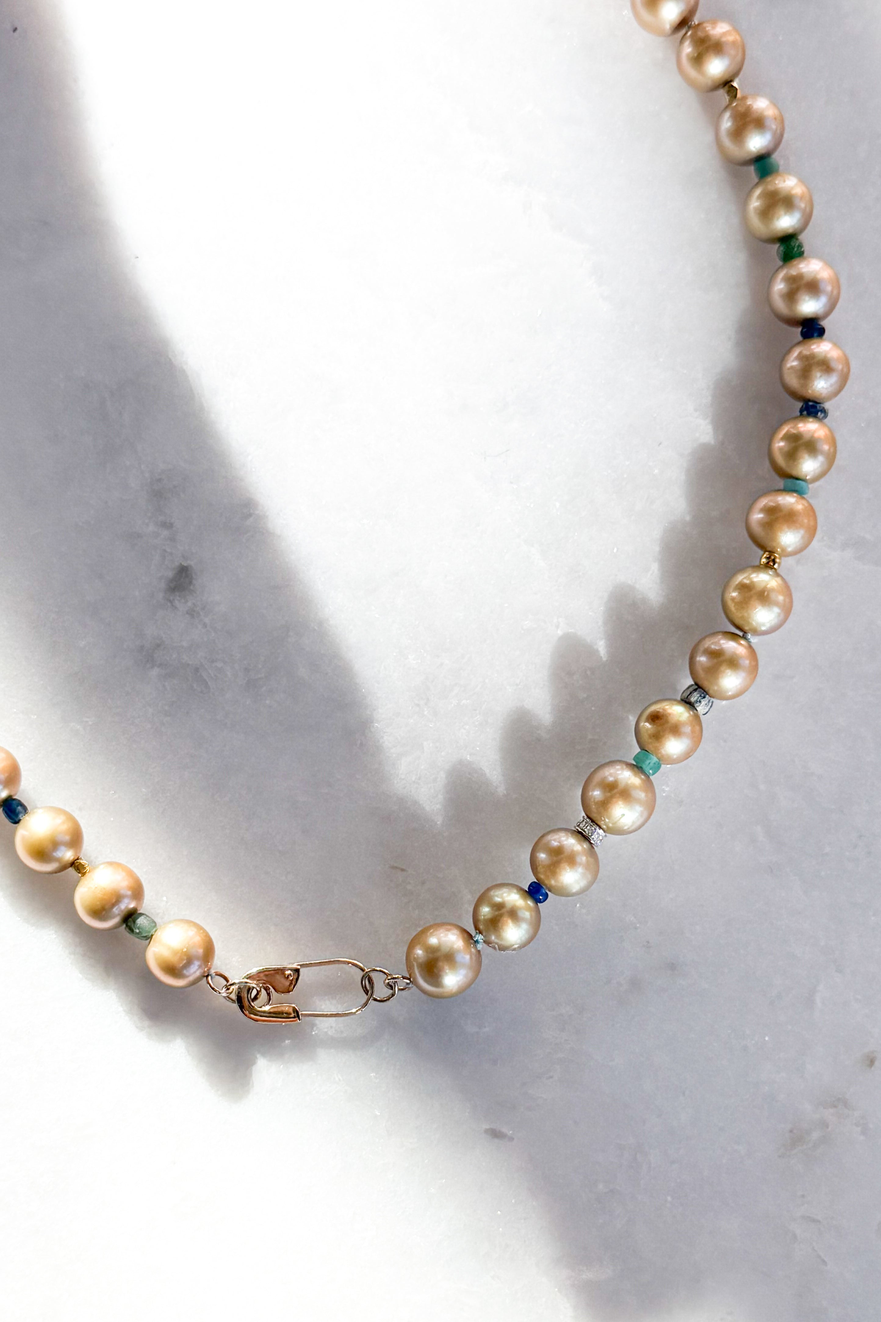Golden Nila Pearl Necklace
