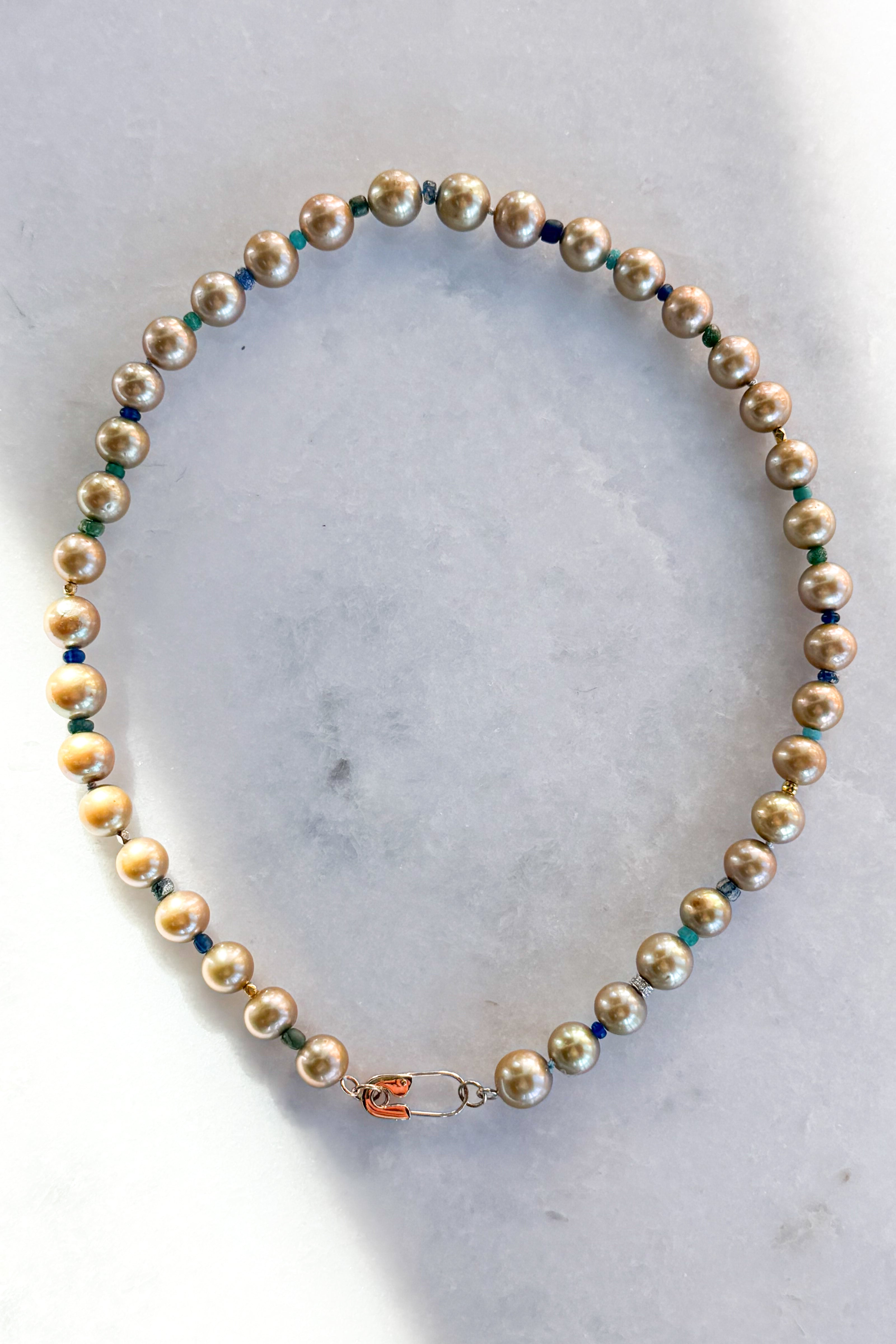 Golden Nila Pearl Necklace