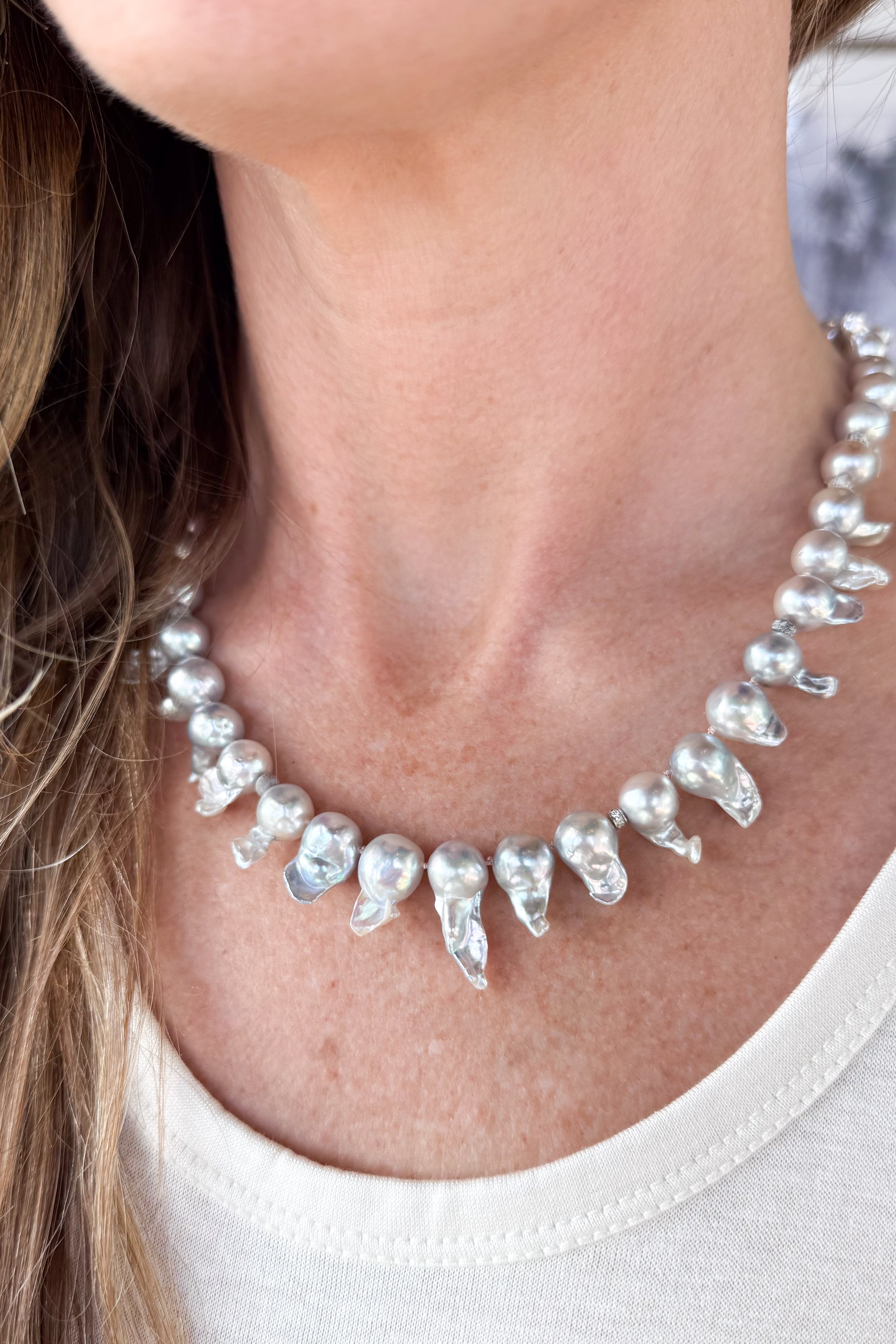 Graduated Baroque Pearl Necklace
