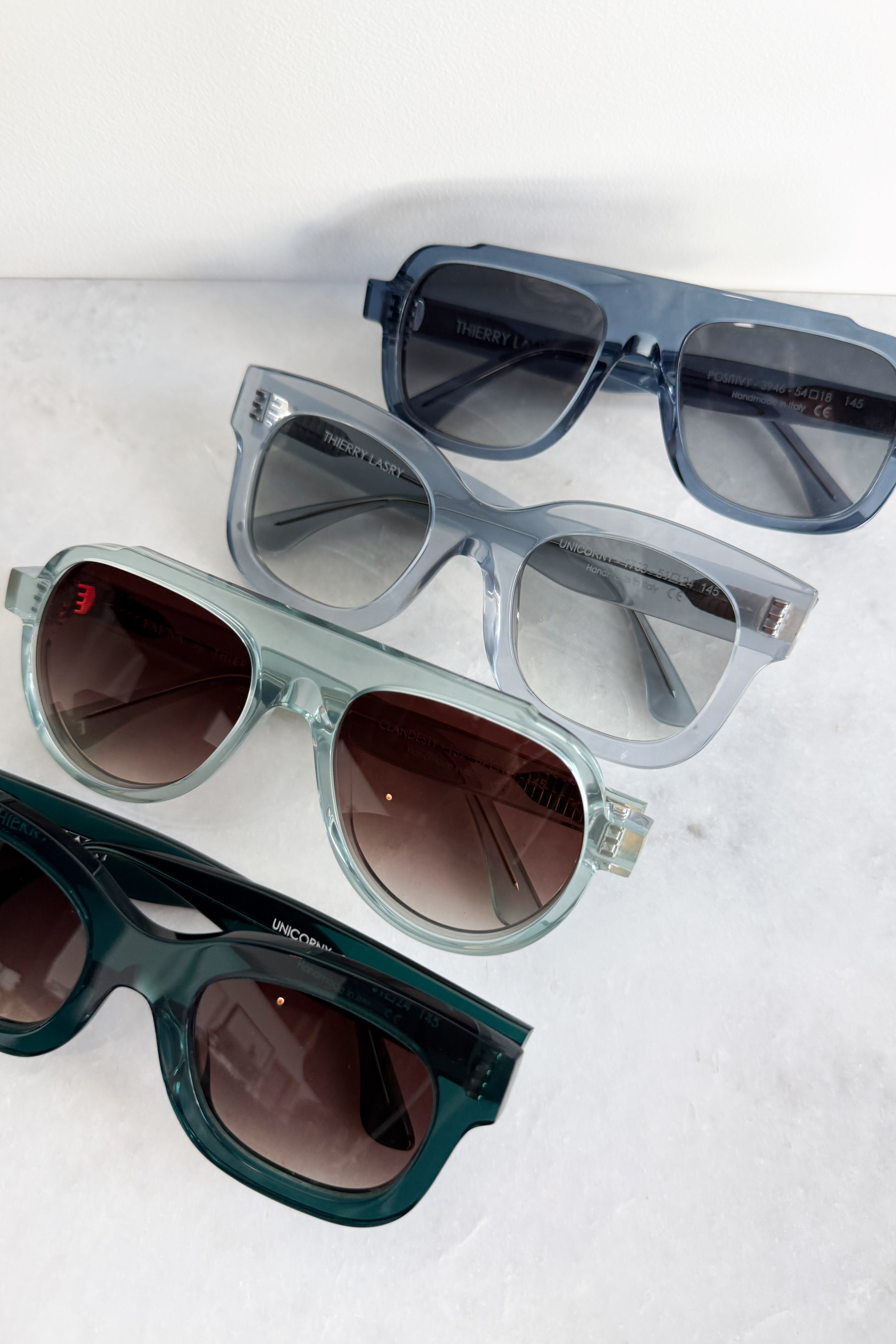 Unicorny Translucent Blue Sunglasses