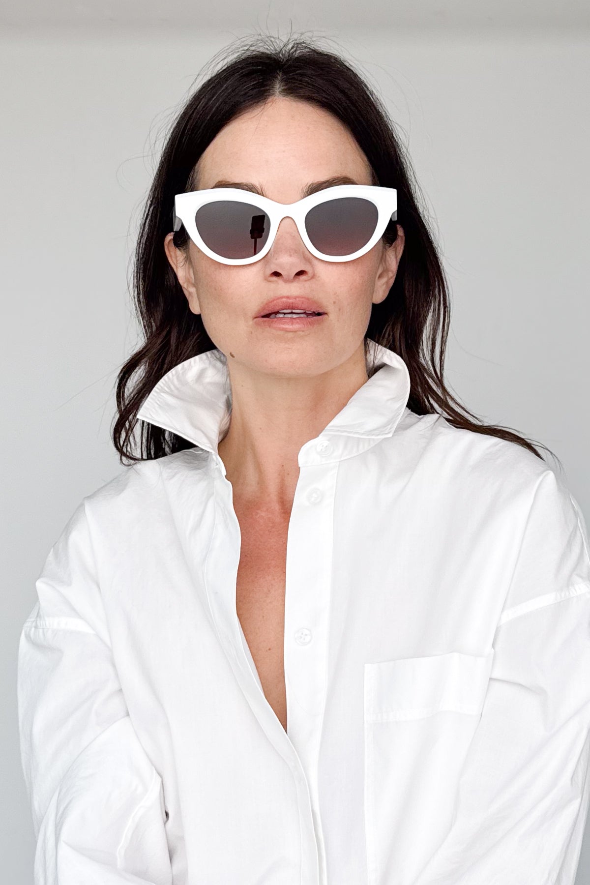Delicacy White Sunglasses