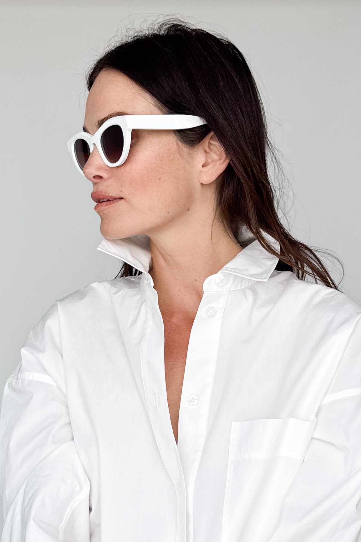 Delicacy White Sunglasses