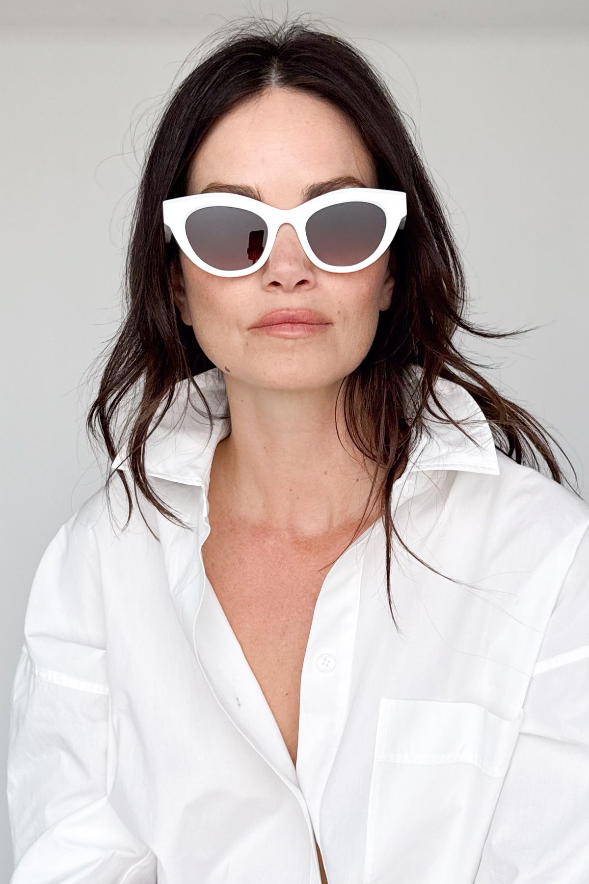 Delicacy White Sunglasses