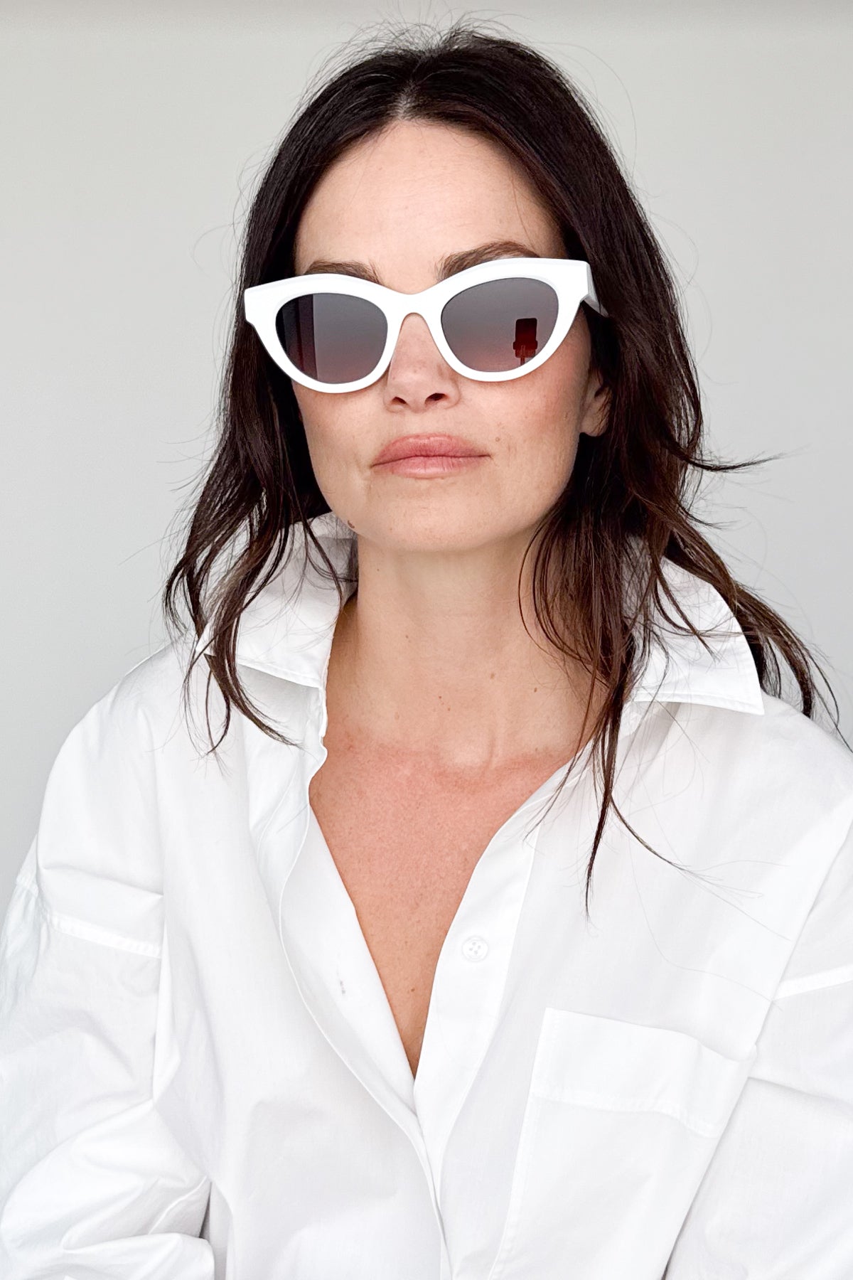 Delicacy White Sunglasses