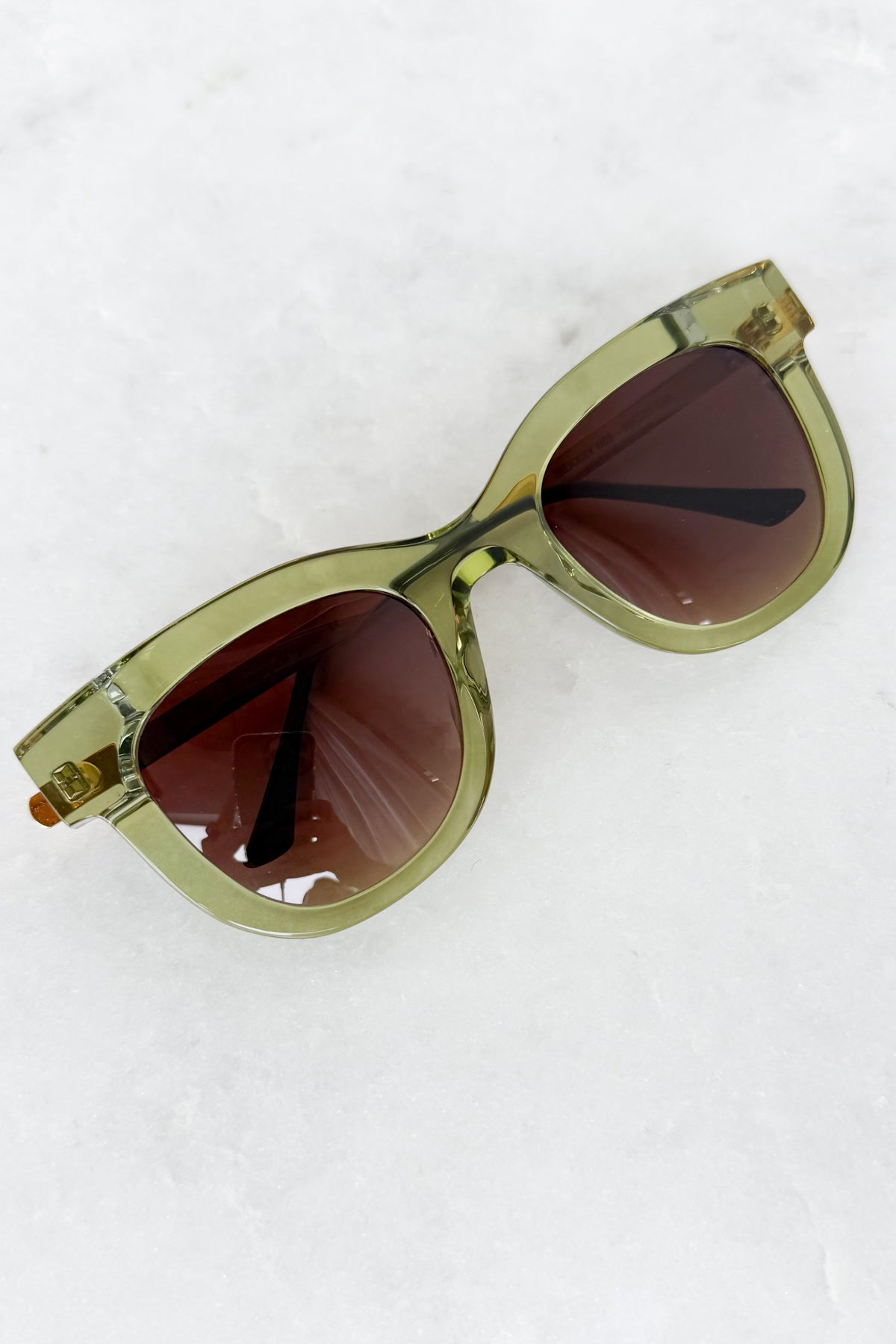 Sexxxy Translucent Green Sunglasses