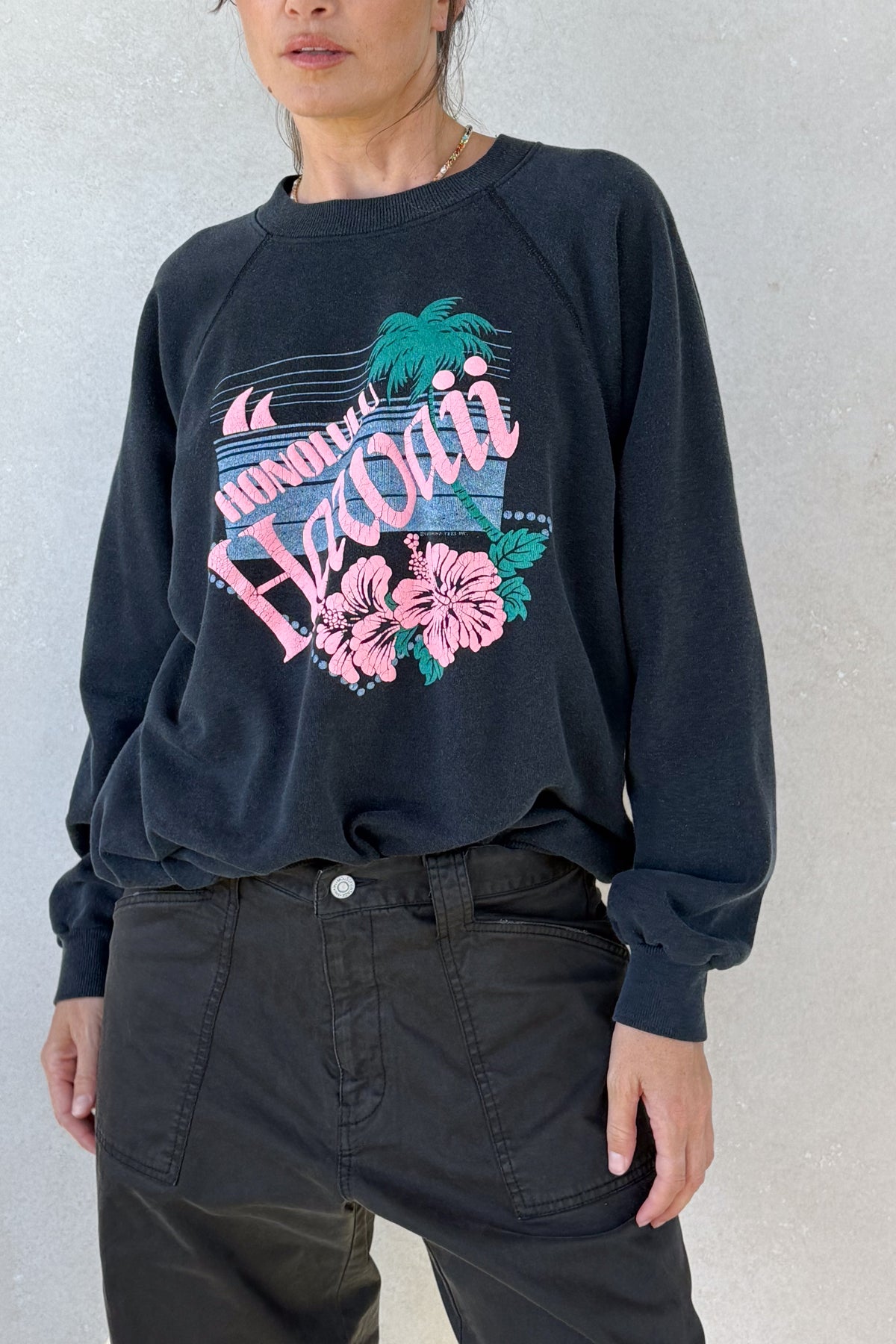 Tourist ILY "Hawaii" Sweatshirt - Black S/M