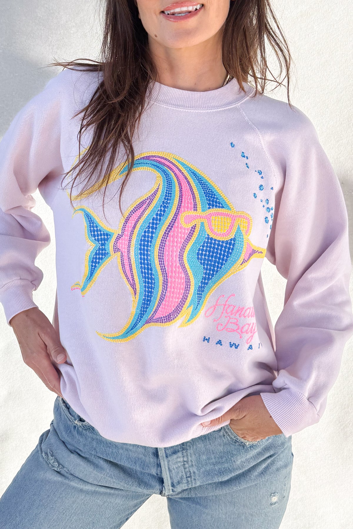 Tourist ILY "Hawaii" Sweatshirt - Dusty Pink S