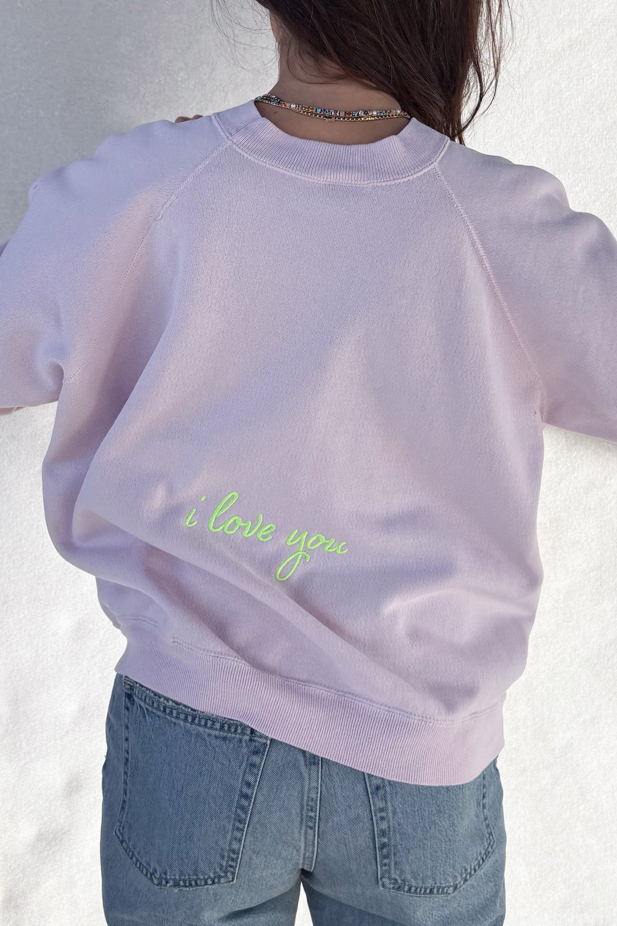 Tourist ILY "Hawaii" Sweatshirt - Dusty Pink S