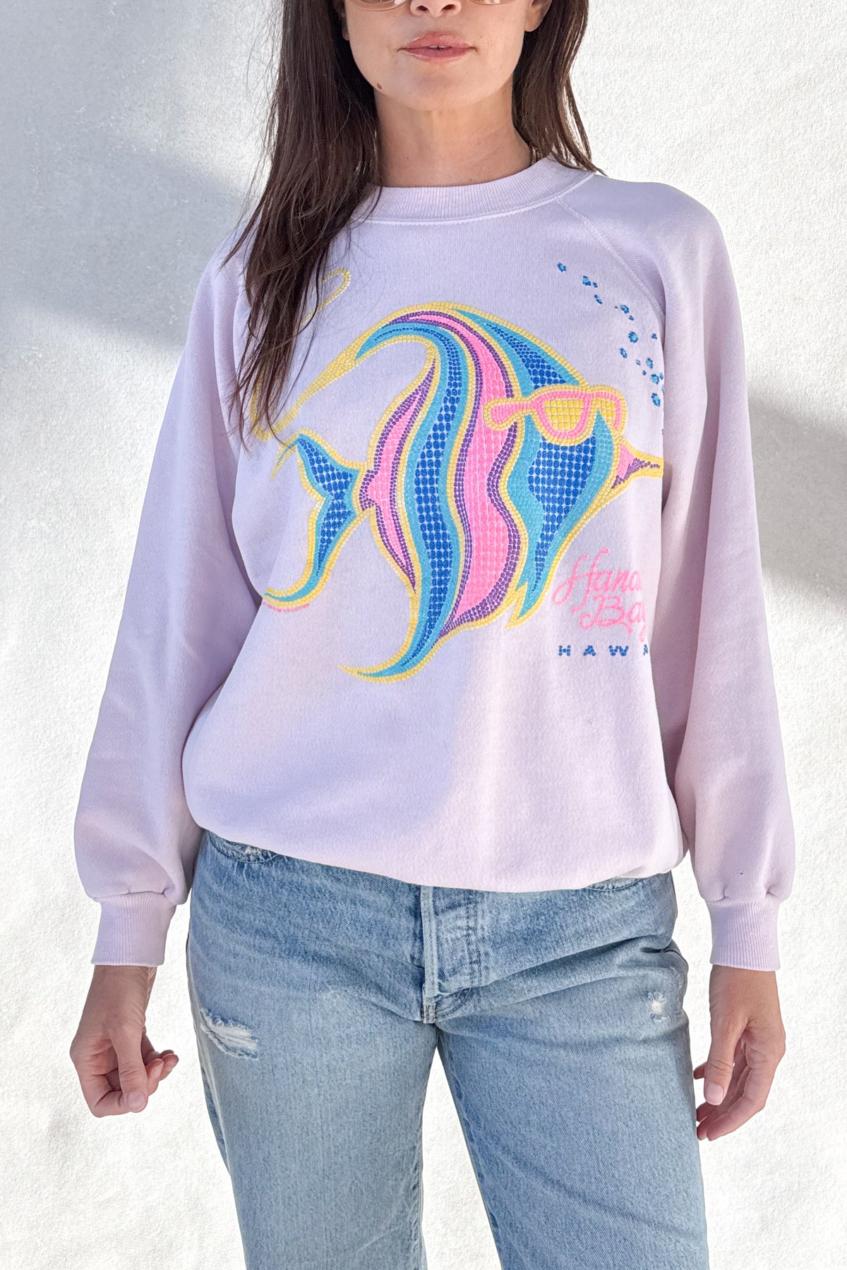 Tourist ILY "Hawaii" Sweatshirt - Dusty Pink S