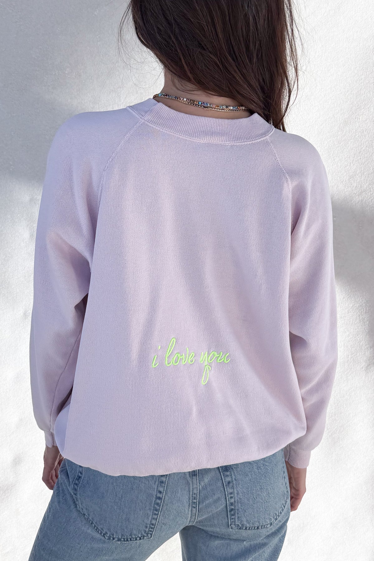 Tourist ILY "Hawaii" Sweatshirt - Dusty Pink S