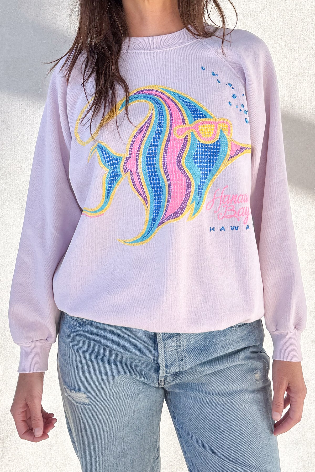 Tourist ILY "Hawaii" Sweatshirt - Dusty Pink S