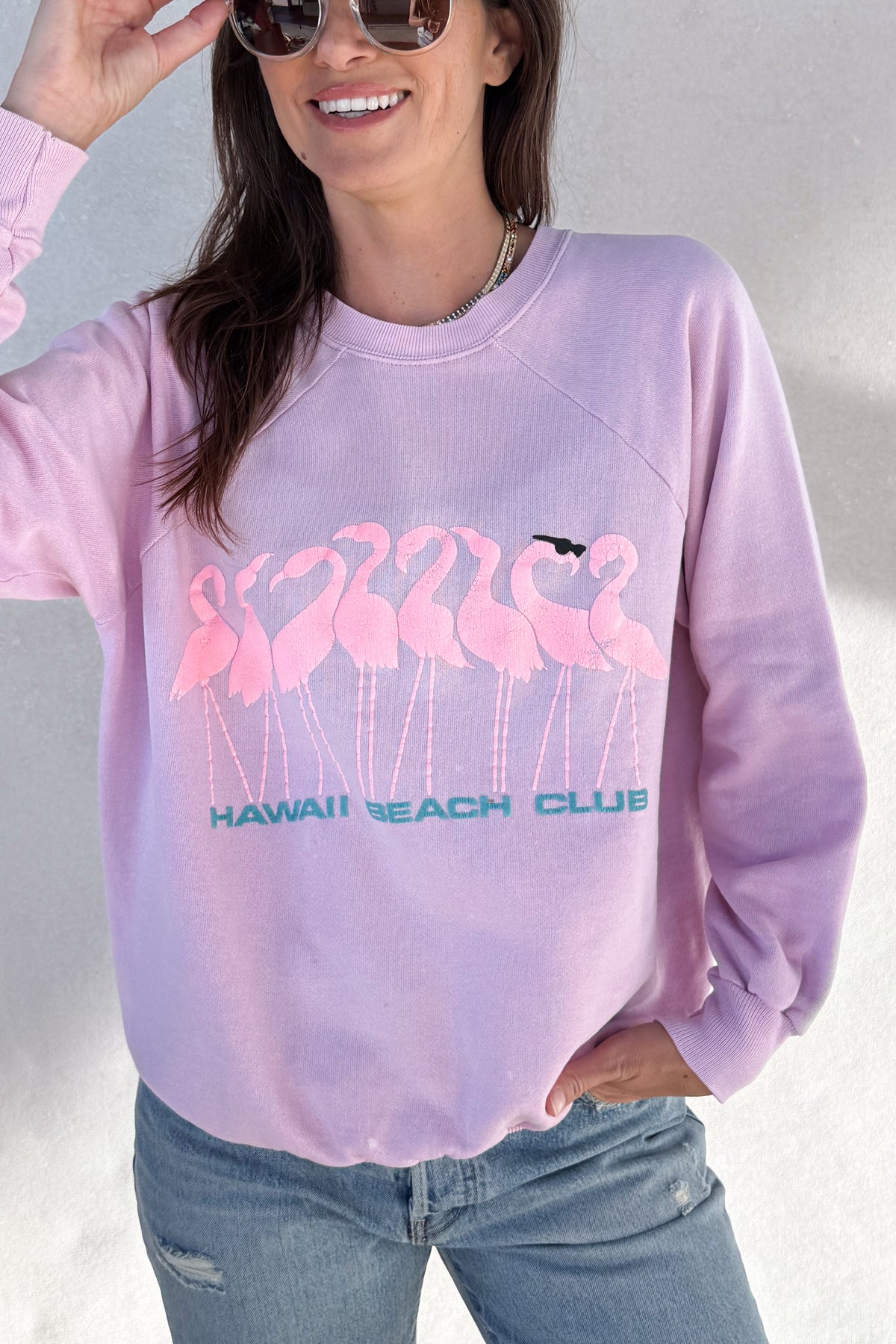 Tourist ILY "Flamingo" Sweatshirt - Pink S