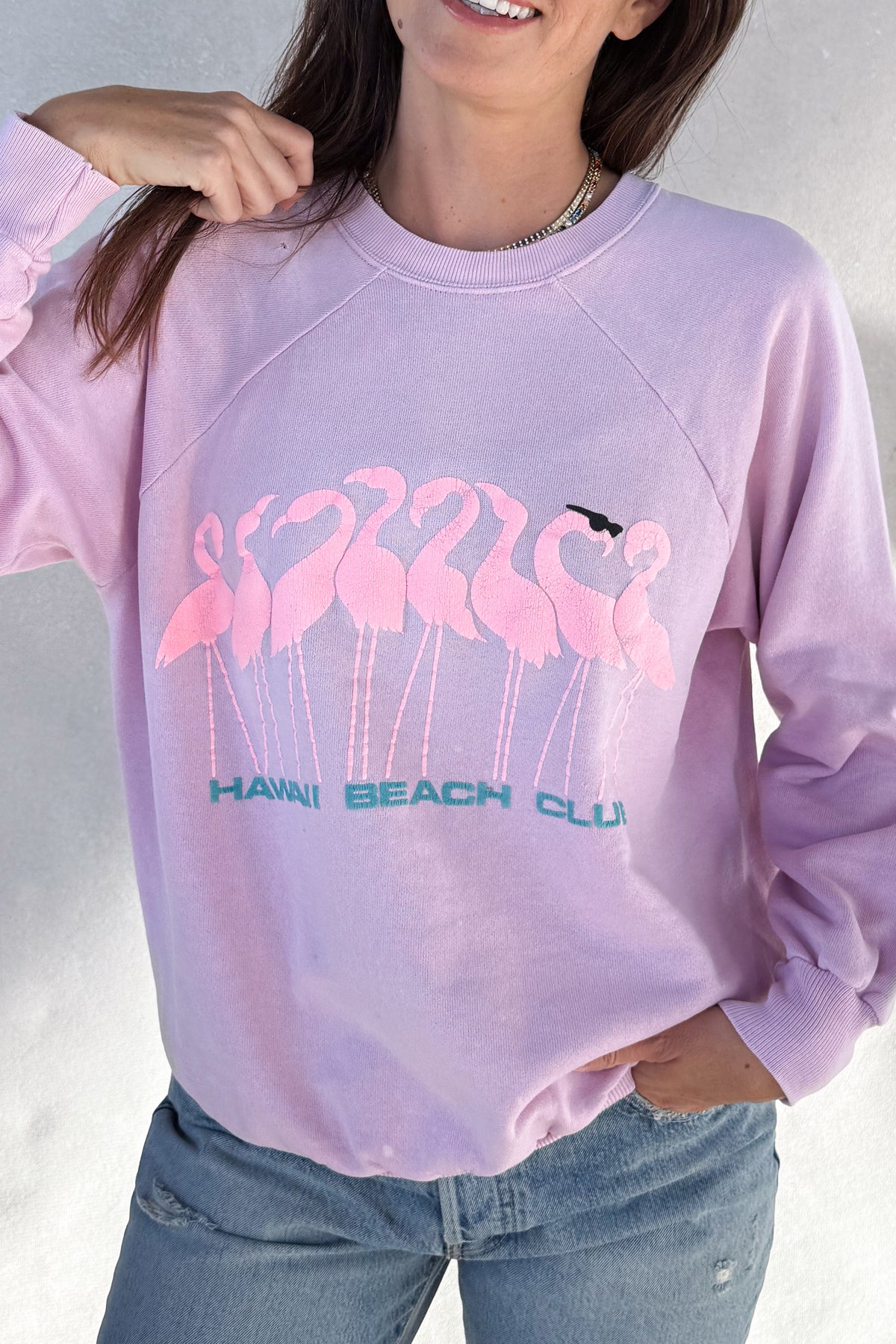 Tourist ILY "Flamingo" Sweatshirt - Pink S