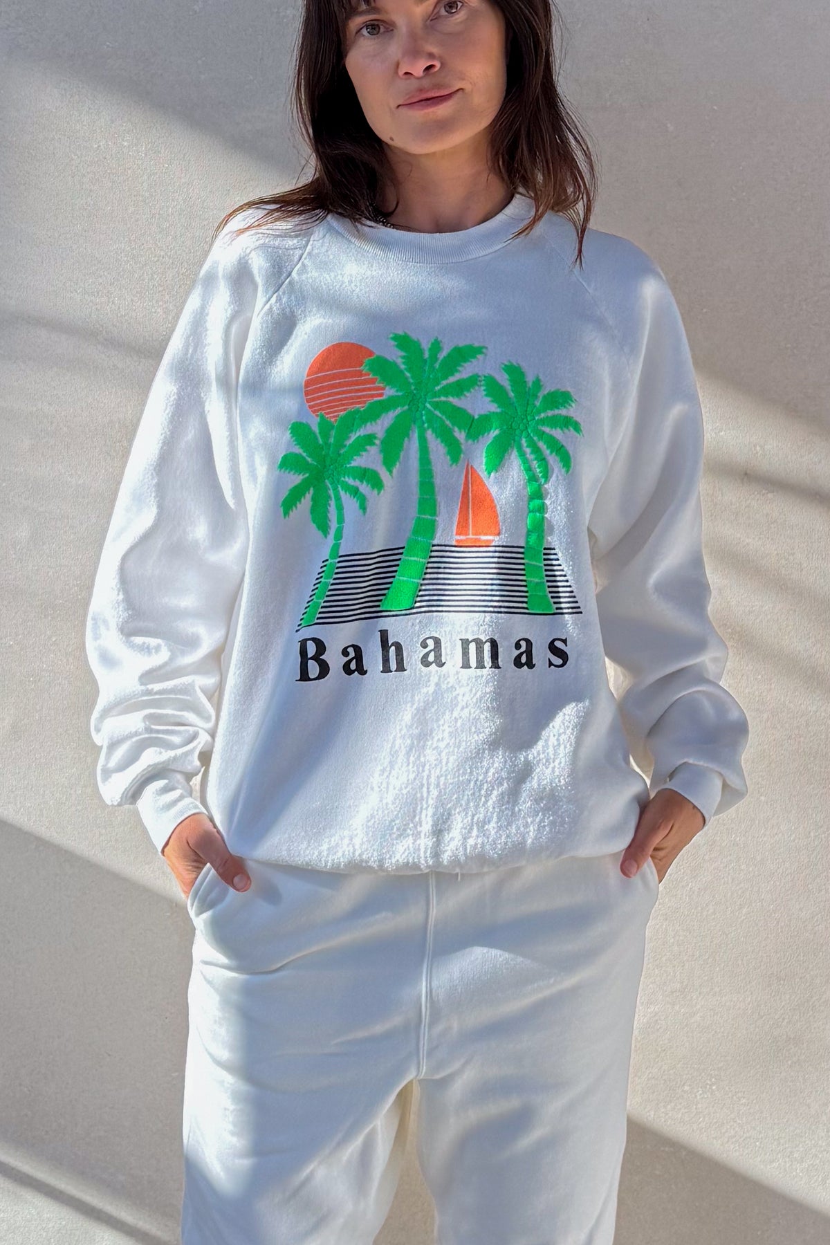 Tourist ILY "Bahamas" Sweatshirt - White S/M