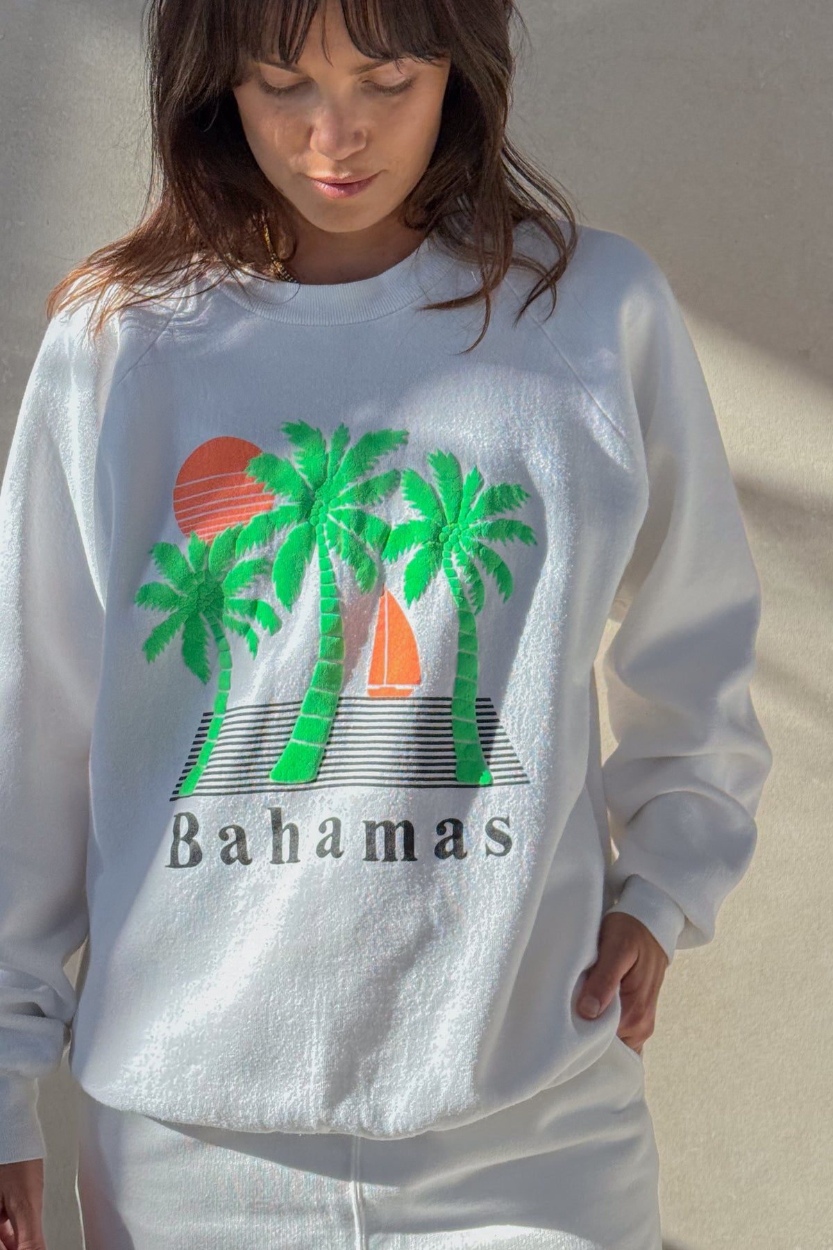 Tourist ILY "Bahamas" Sweatshirt - White S/M