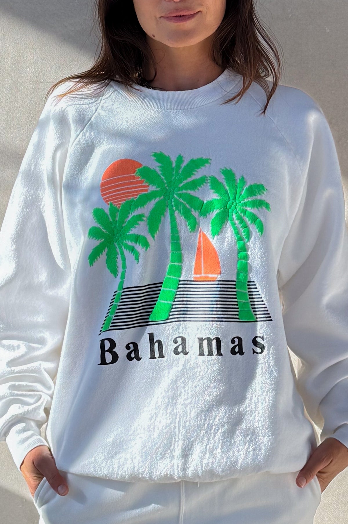 Tourist ILY "Bahamas" Sweatshirt - White S/M