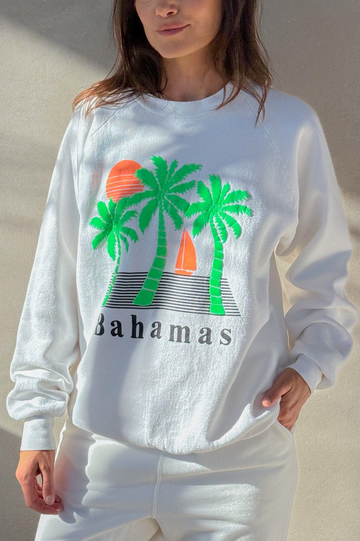 Tourist ILY "Bahamas" Sweatshirt - White S/M