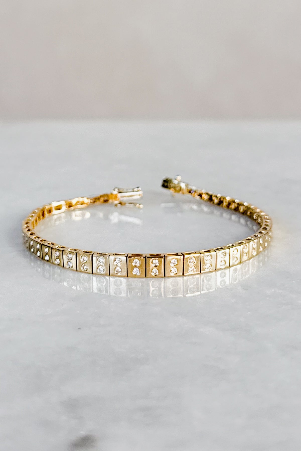 Leggo Diamond ID Tennis Bracelet