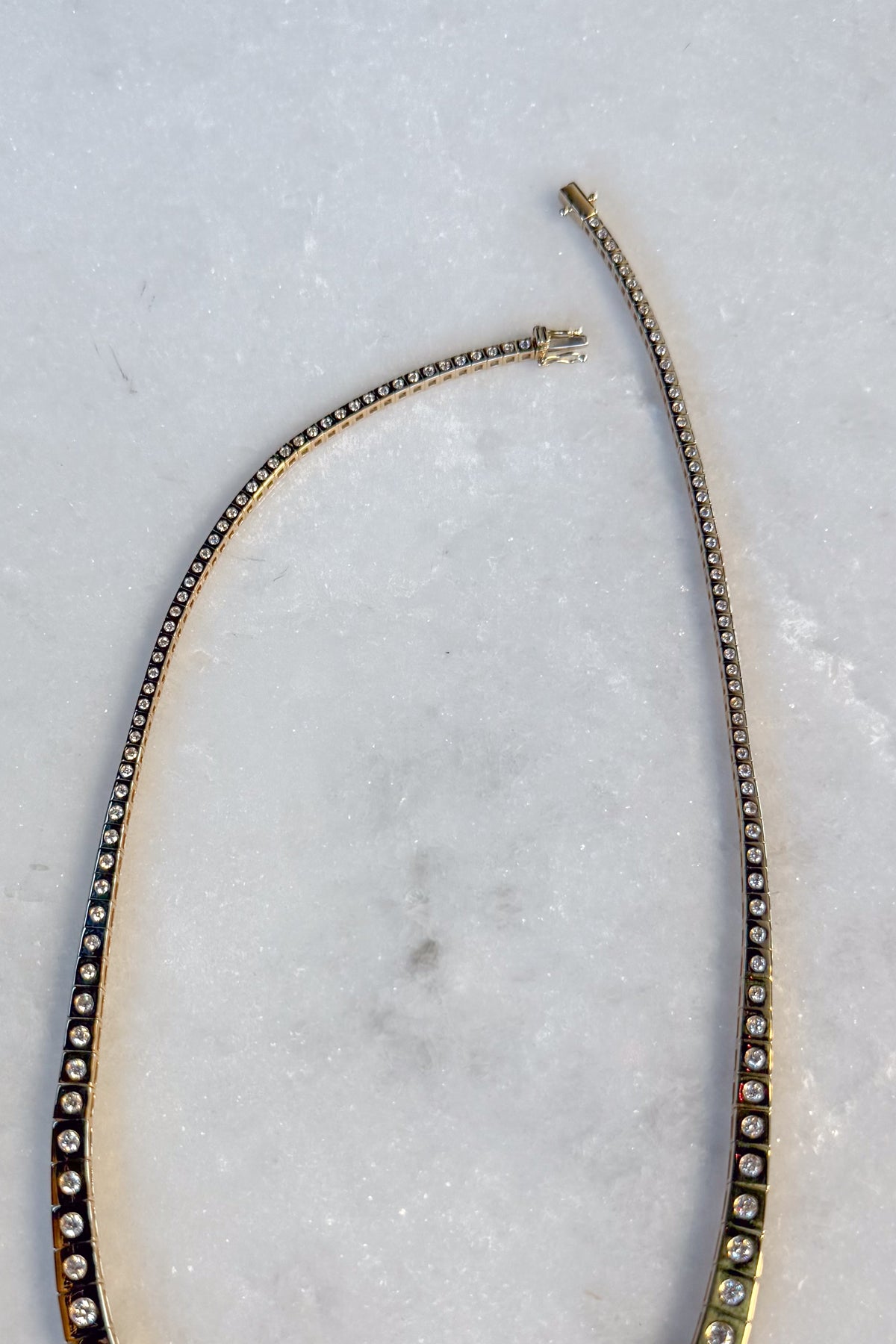 Riviere Diamond Tennis Necklace