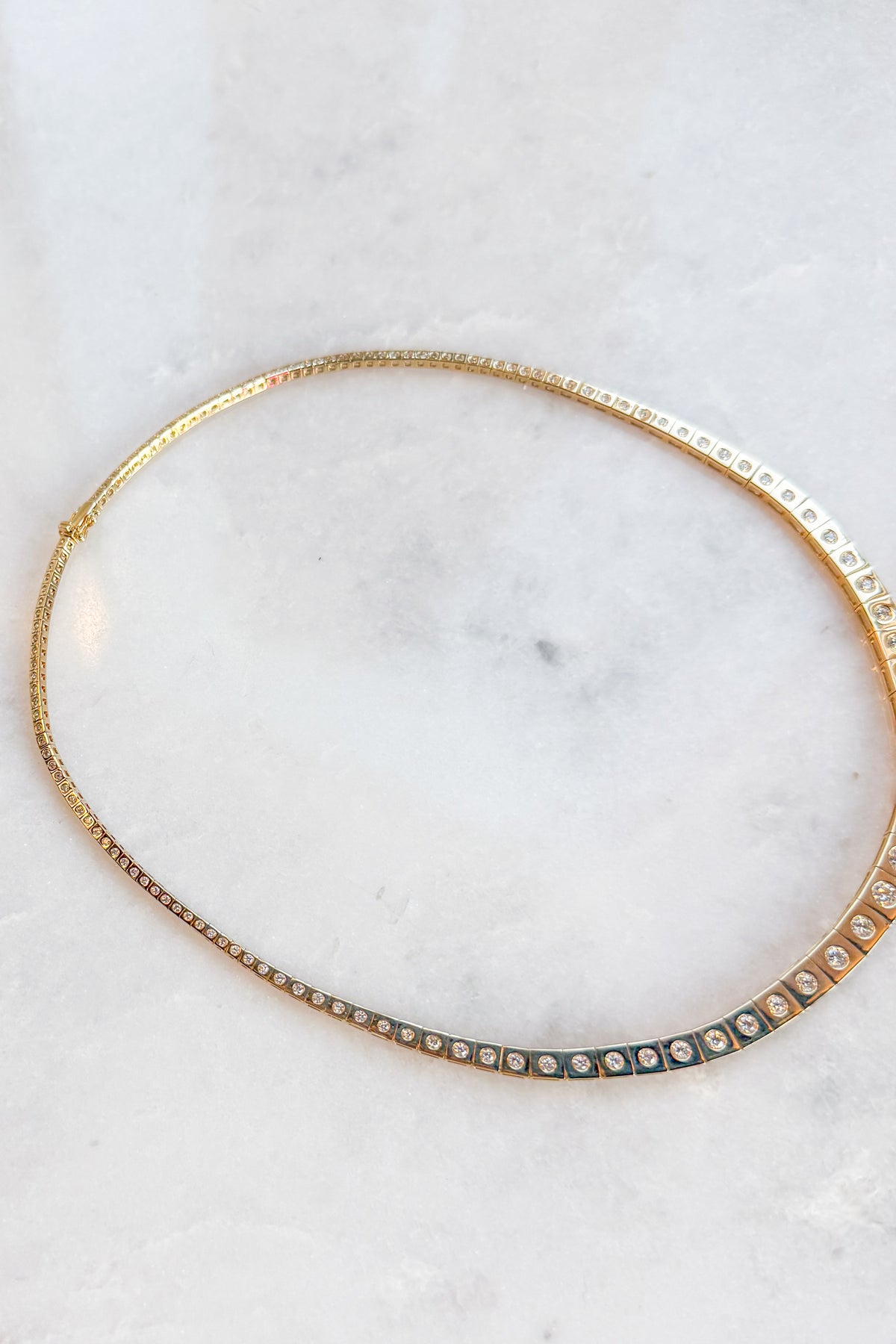 Riviere Diamond Tennis Necklace