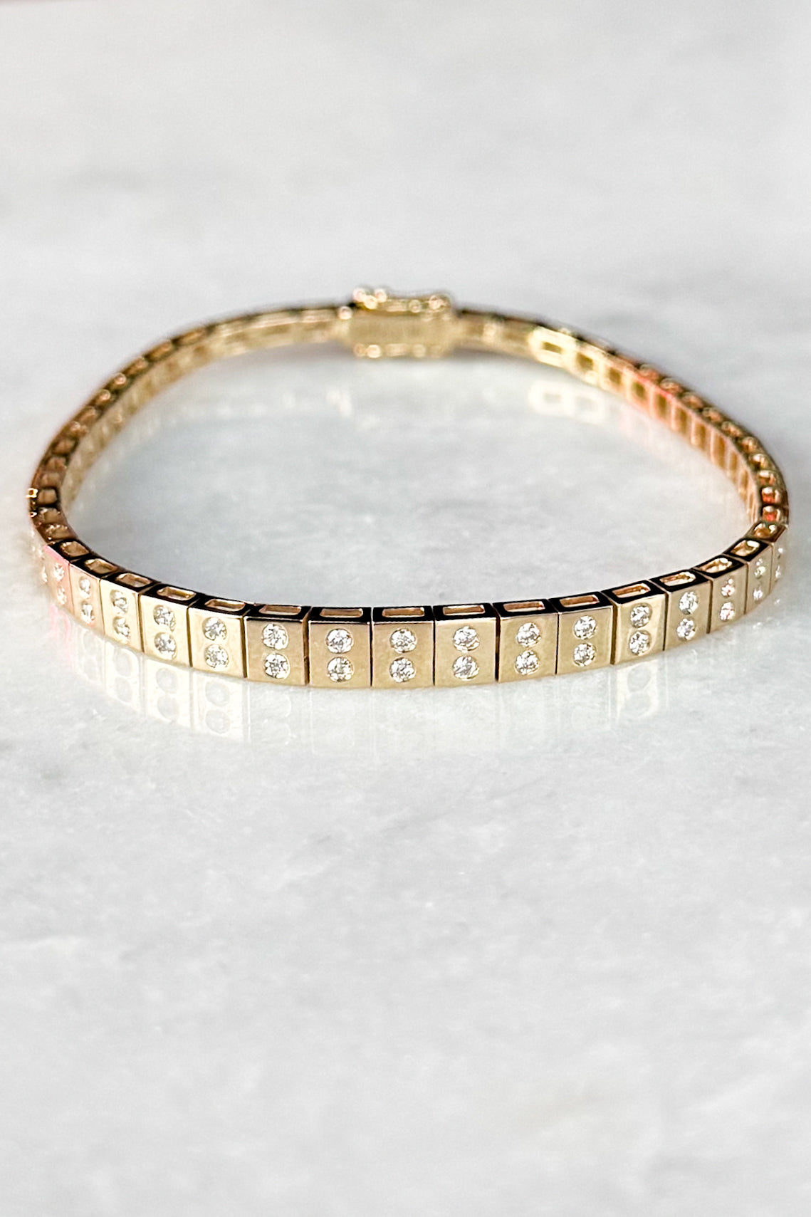 Leggo Diamond ID Tennis Bracelet