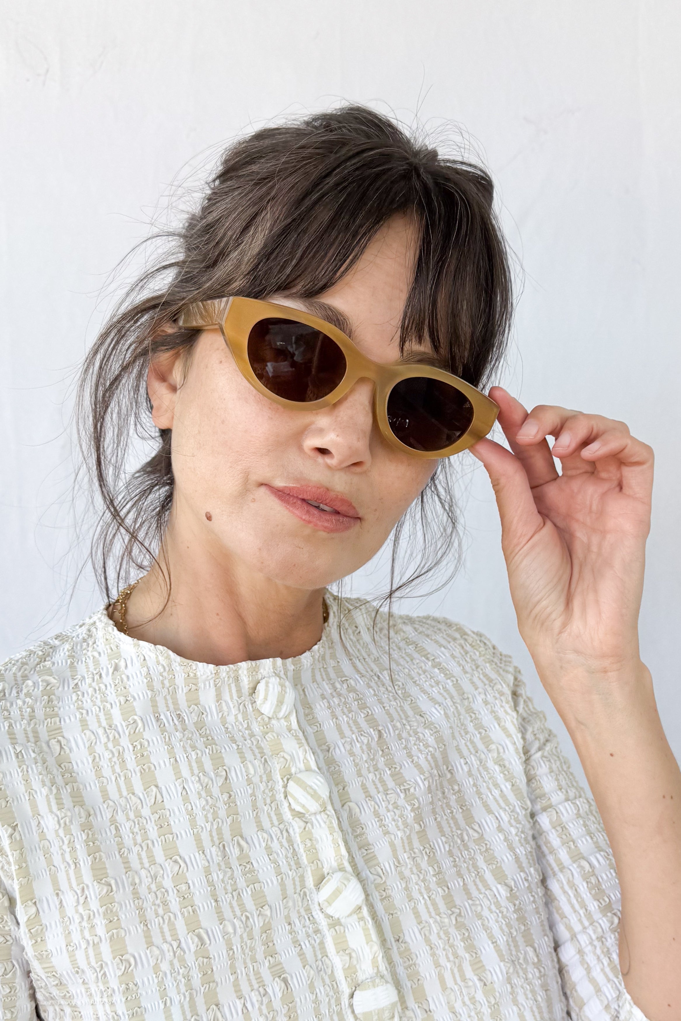Acidity Yellow Horn Sunglasses