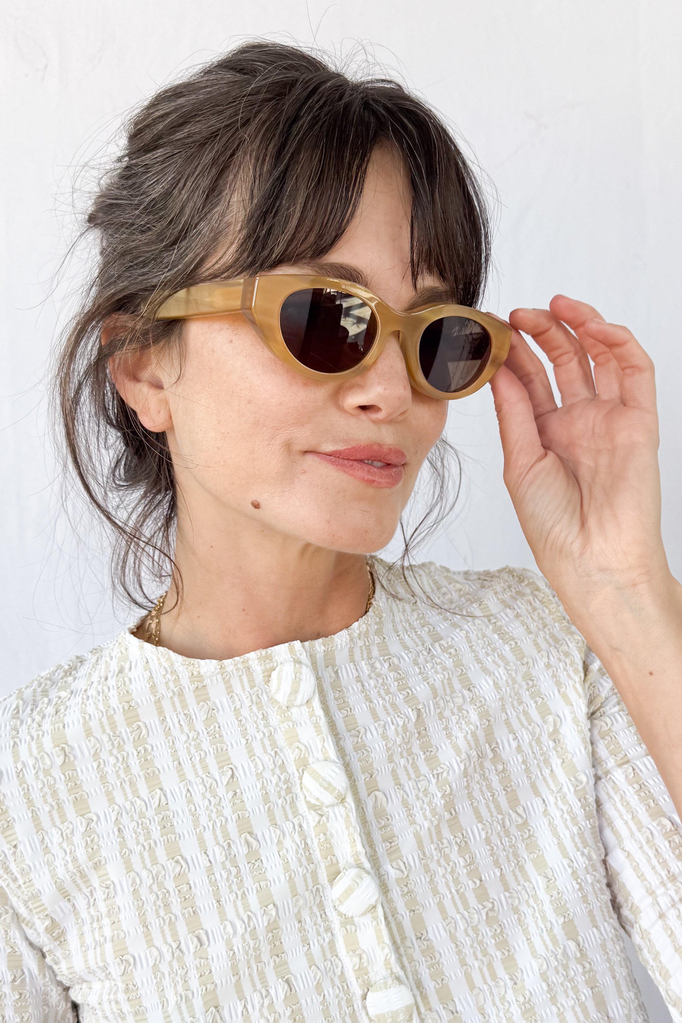 Acidity Yellow Horn Sunglasses