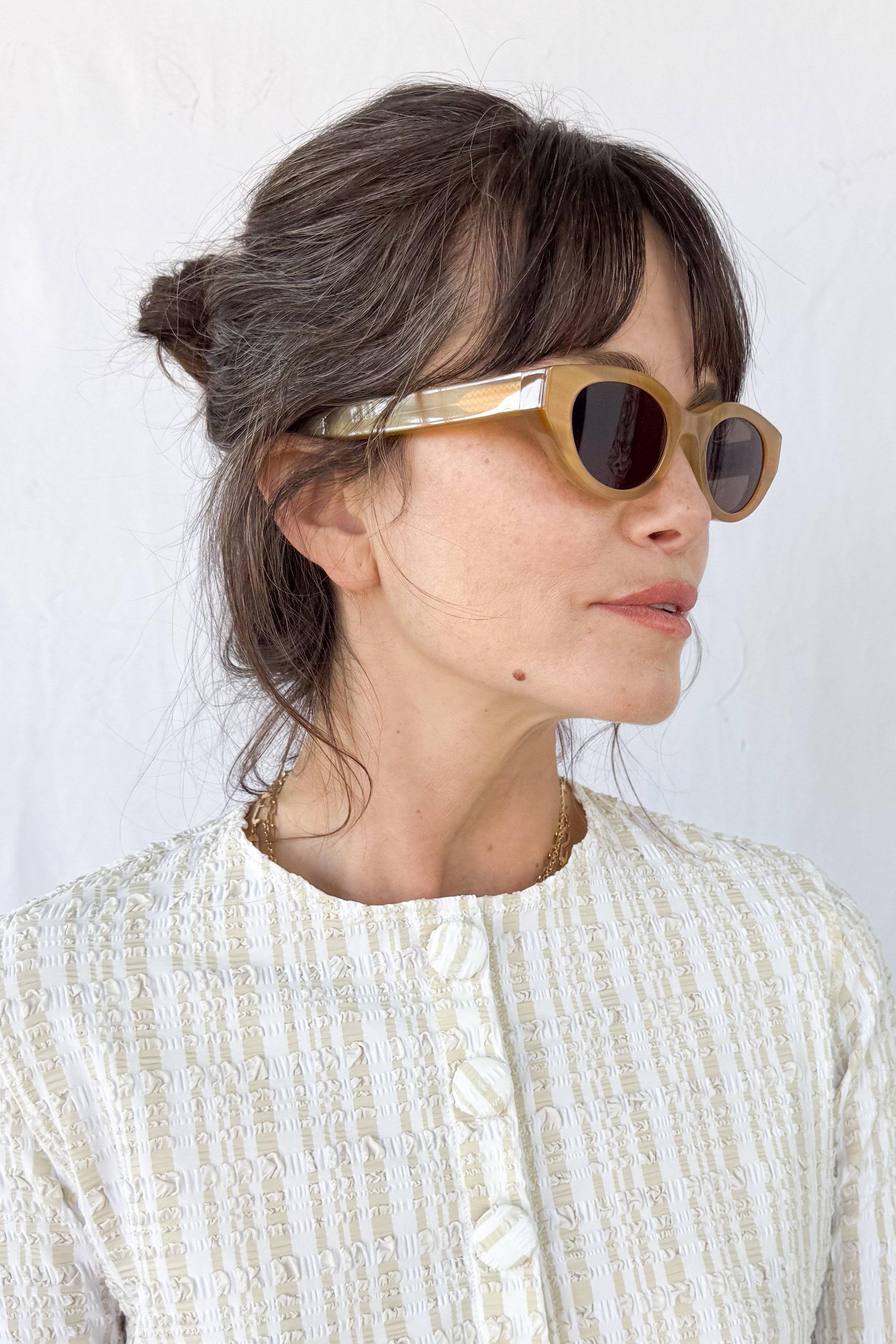 Acidity Yellow Horn Sunglasses