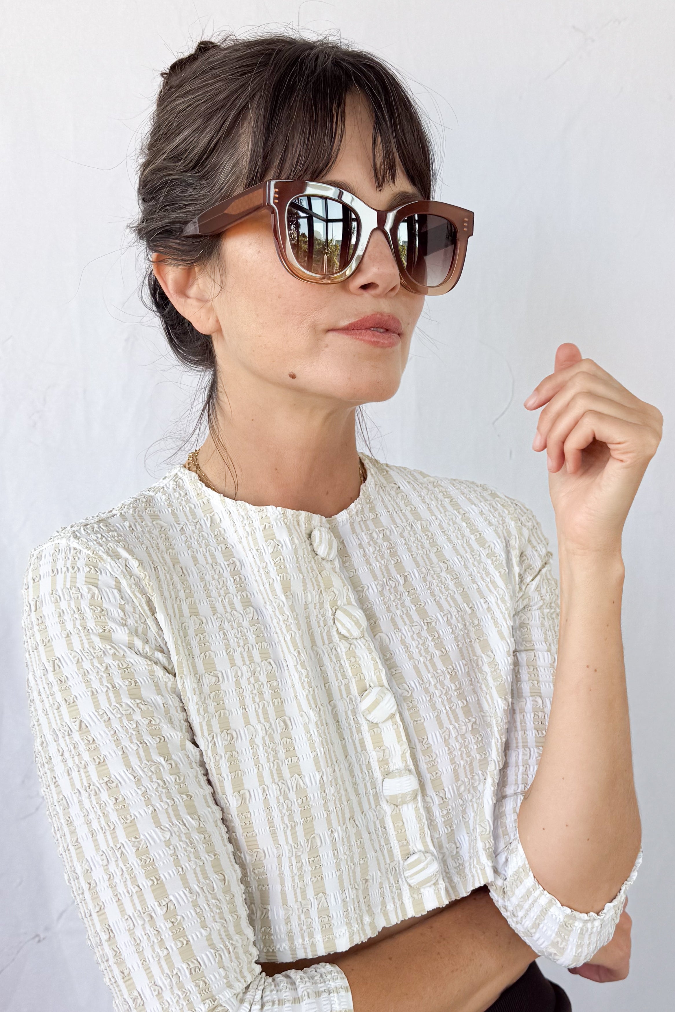 Gambly Golden Brown Sunglasses
