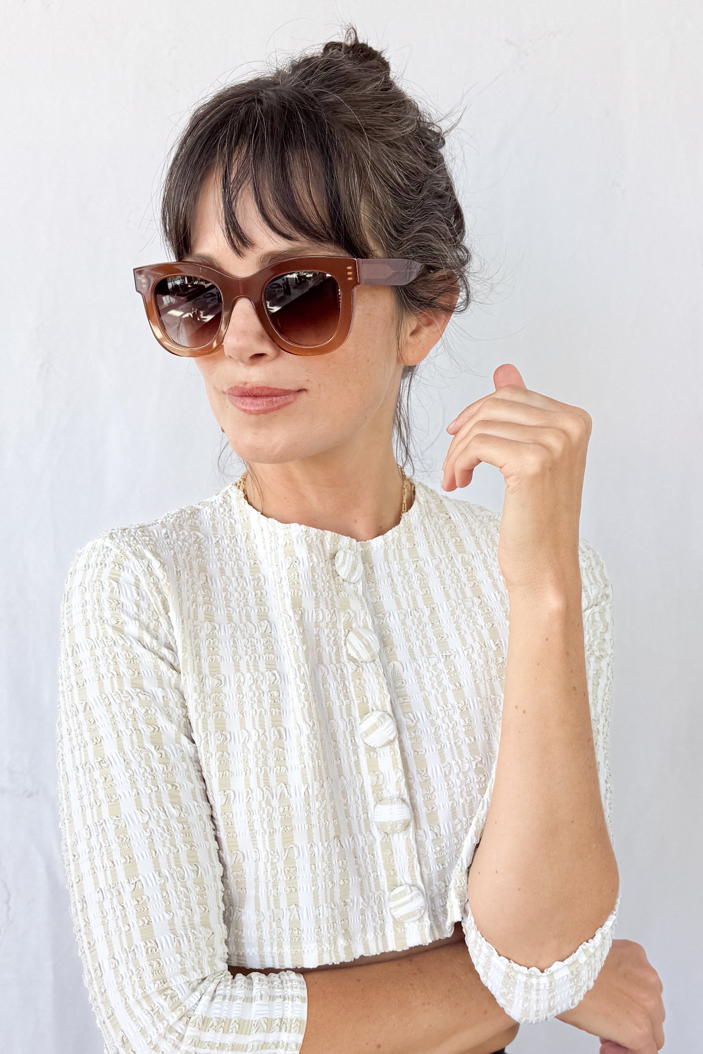 Gambly Golden Brown Sunglasses