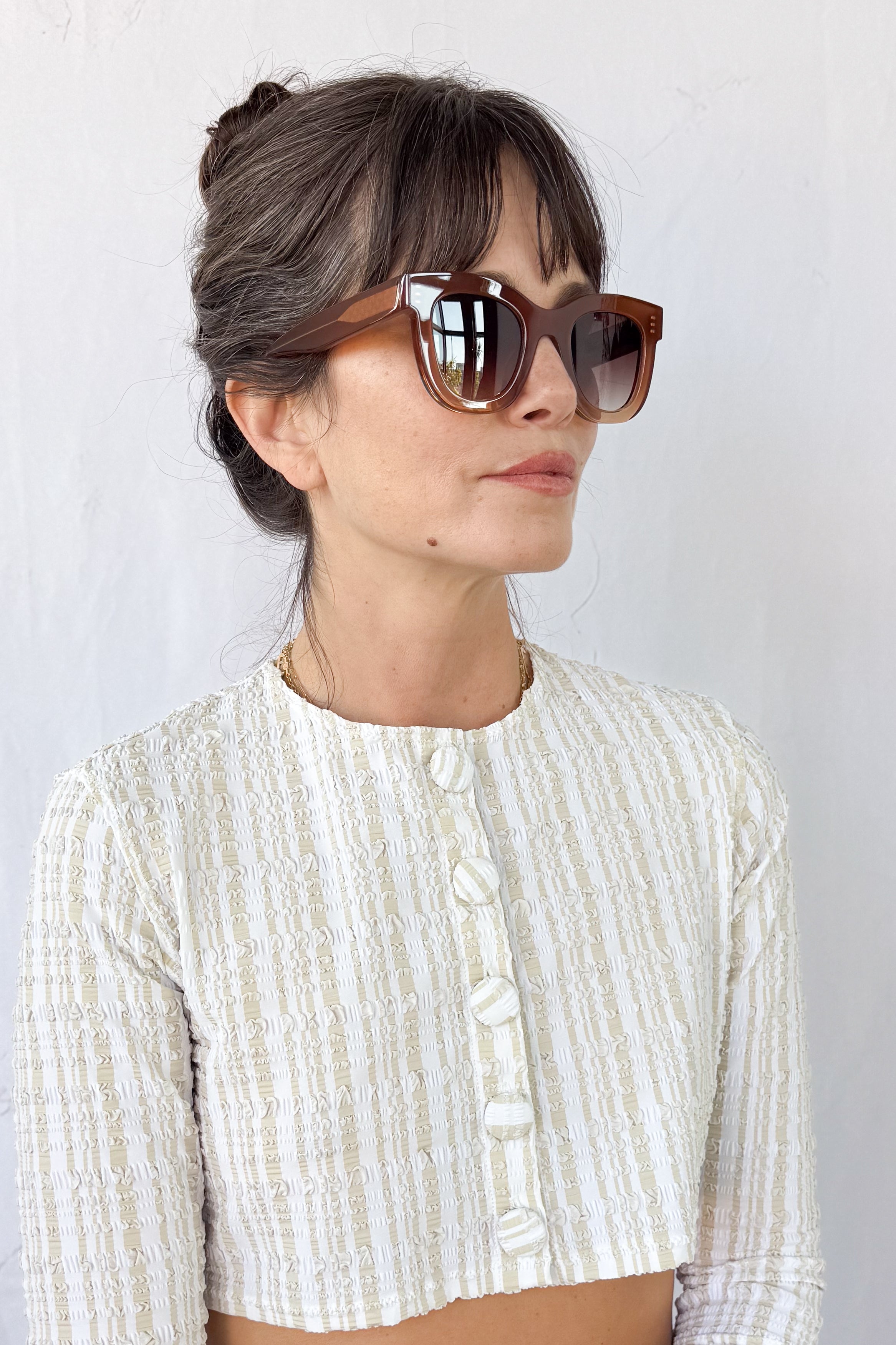 Gambly Golden Brown Sunglasses
