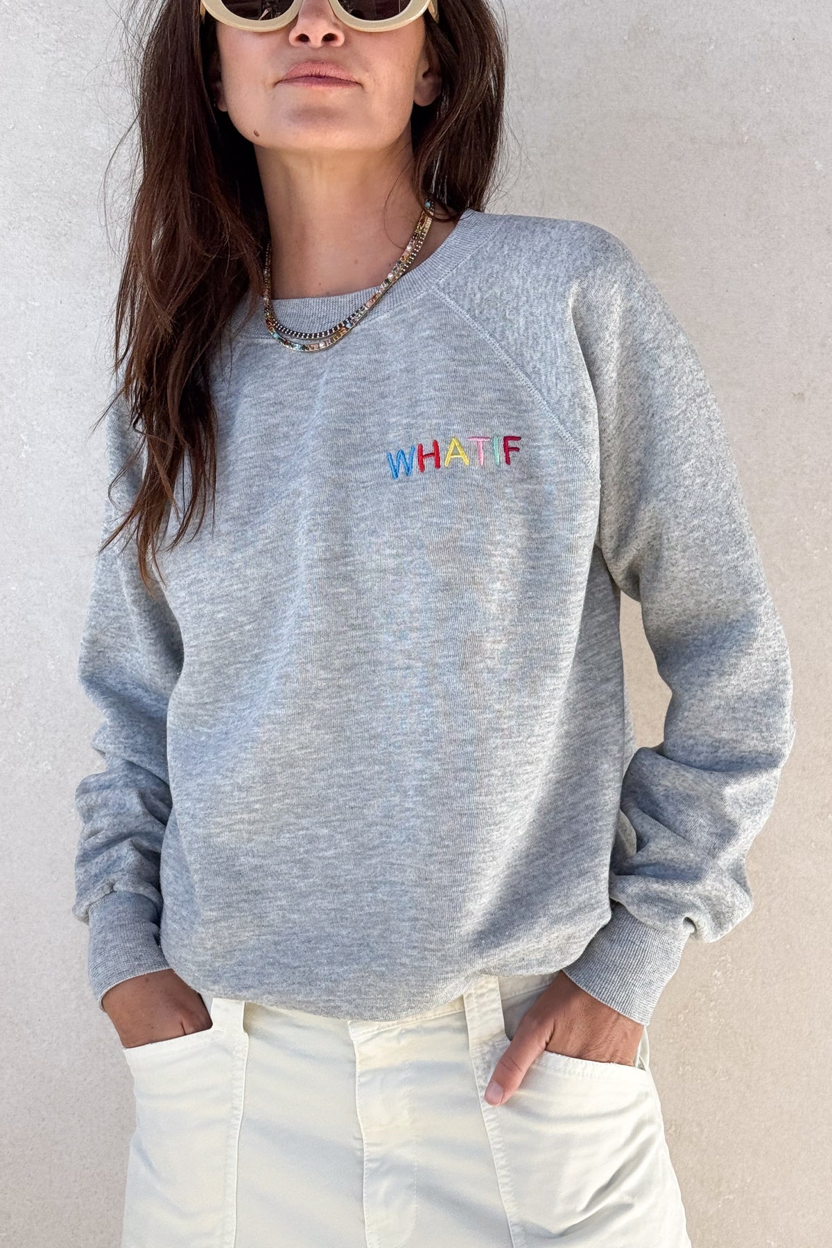 What If Sweatshirt - Heather Grey S