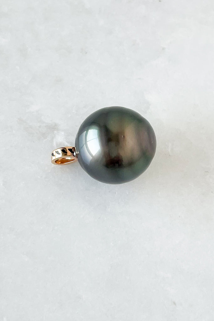 One of a Kind Grey Pearl Charm