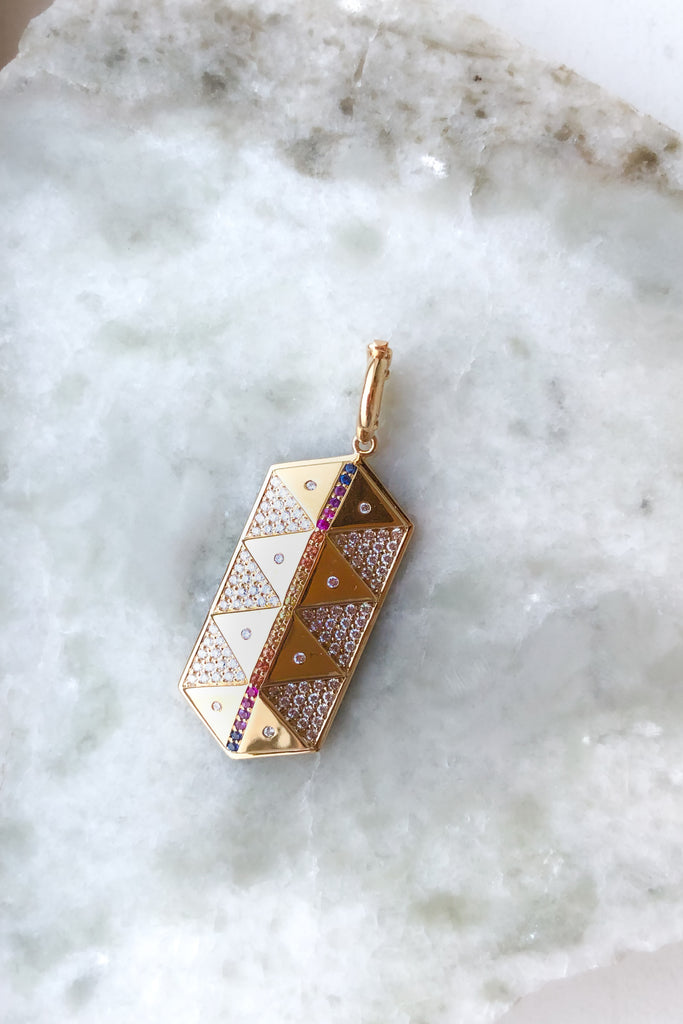 Harwell Godfrey x Sunroom exclusive Talisman Shield Necklace