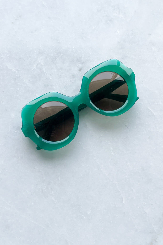 Paula Sunglasses, Electric Green