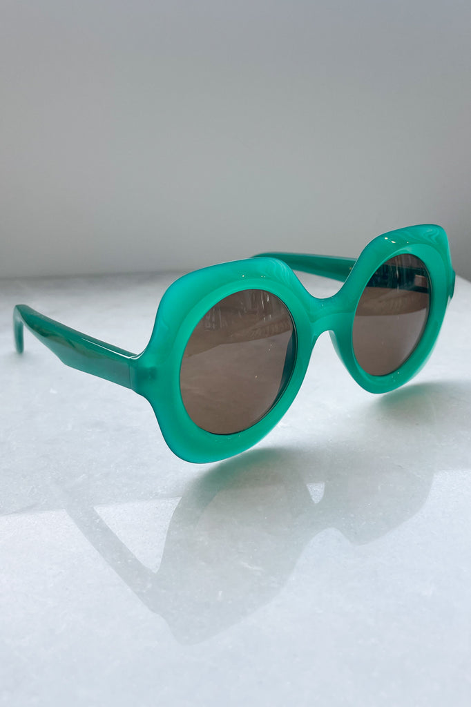 Paula Sunglasses, Electric Green