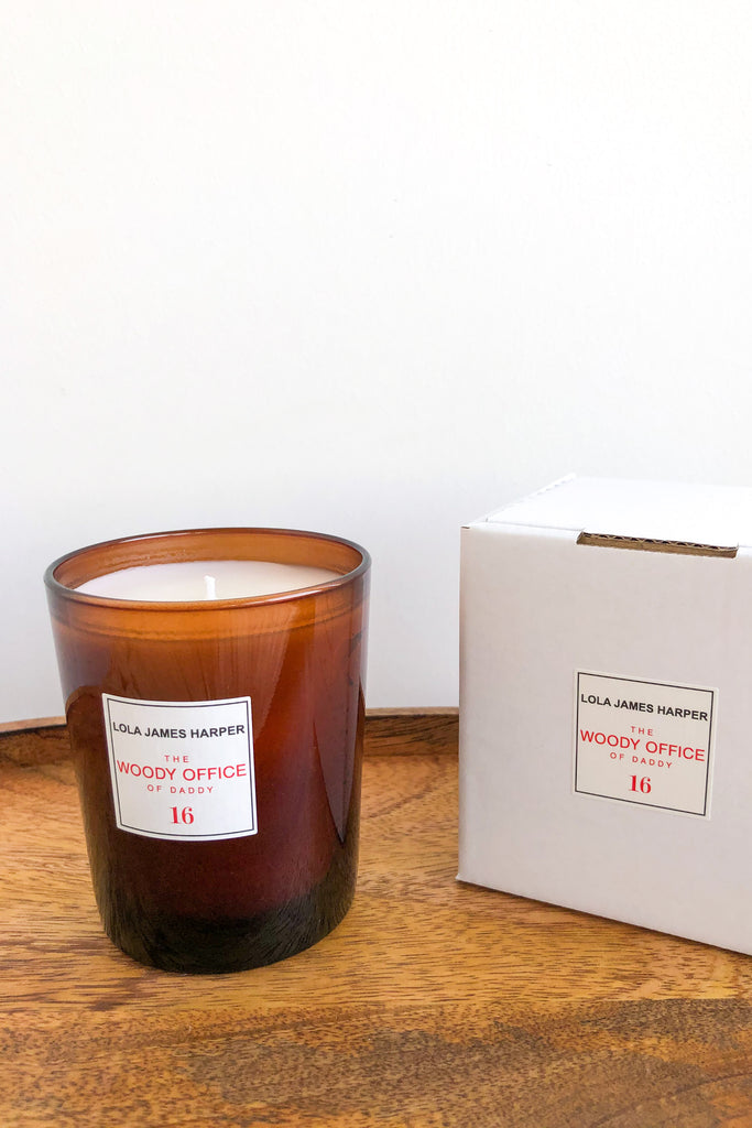 lola james harper woody office candle