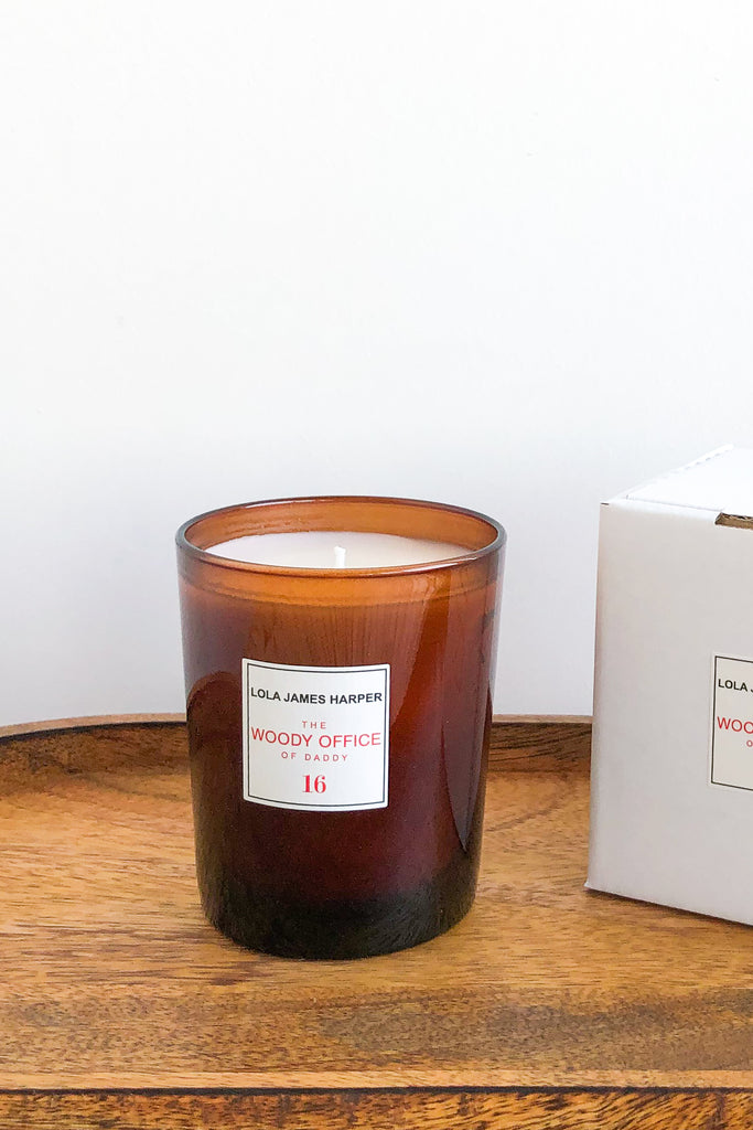 lola james harper CANDLE woody office