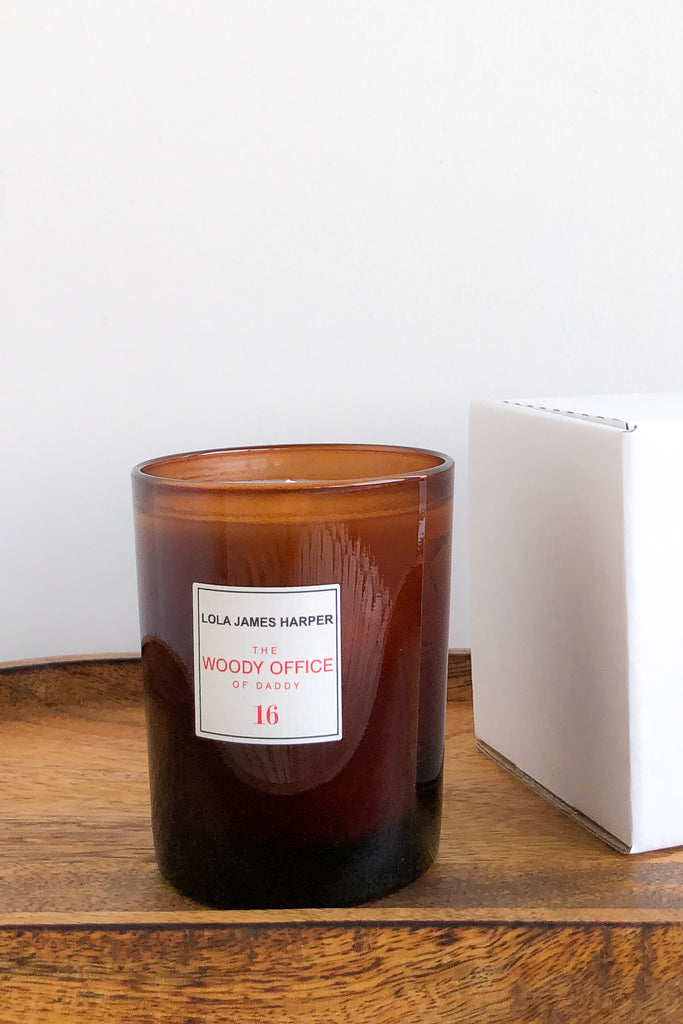 lola james harper woody office candle
