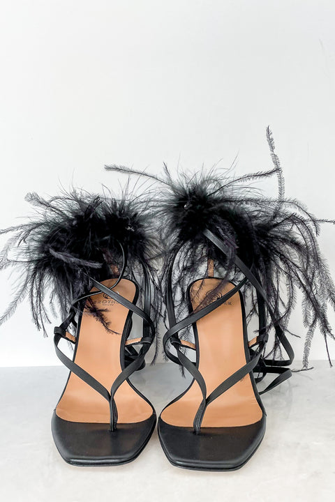 Leather Sandals Saint Laurent Talitha Feather Talitha Leather Sandals