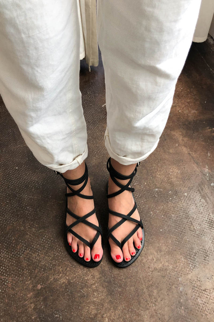 Zenobie Ebene Black on Black K. Jacques Sandal