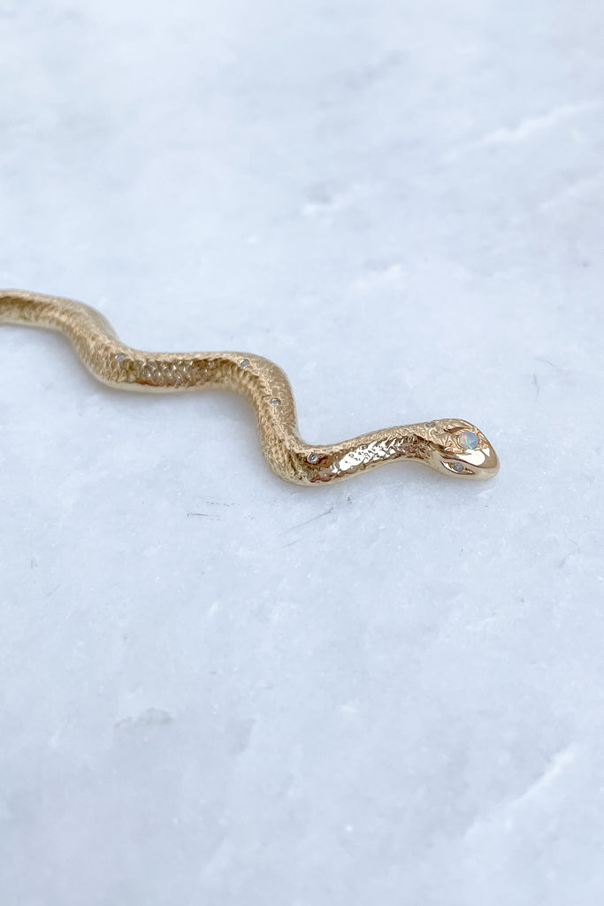 Serpent of Diamonds Hair Pin