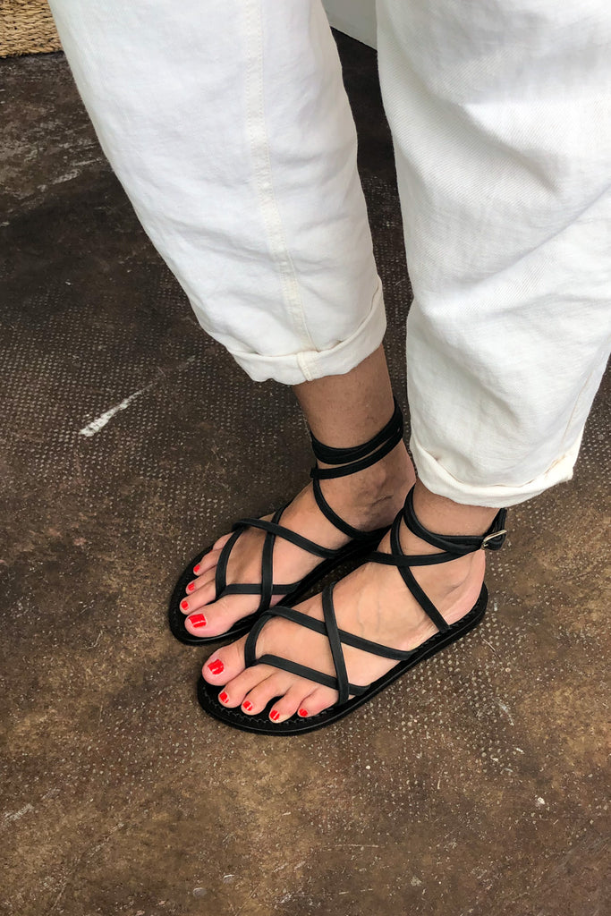 Zenobie Ebene Black on Black K. Jacques Sandal